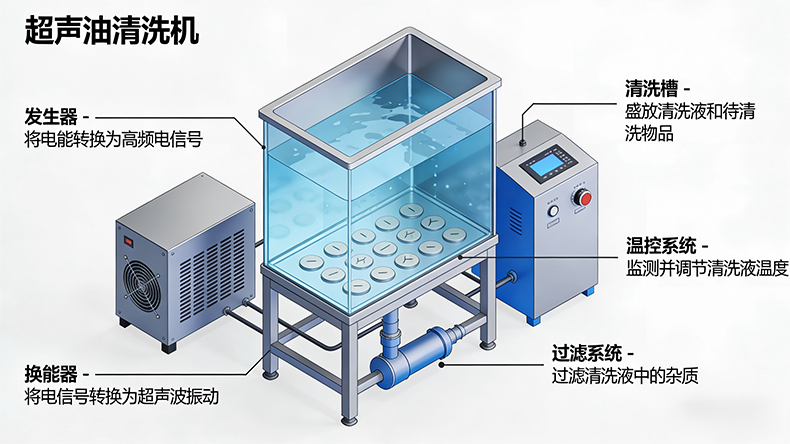 双槽超声波清洗机 对工件无损伤